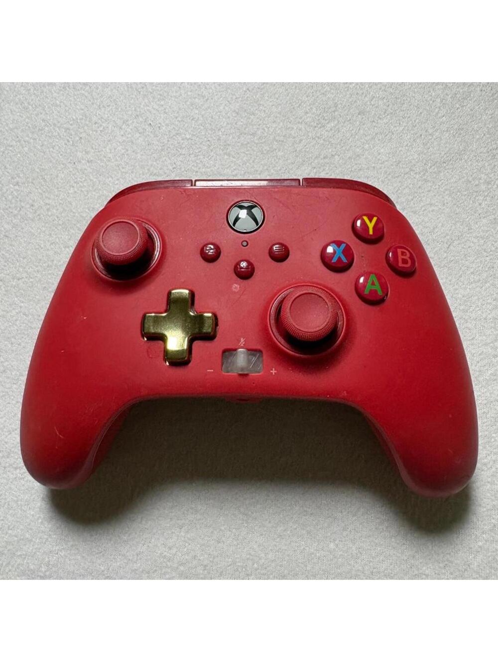 PowerA Wired Controller for Xbox Series X|S Xbox One Red Gold D-Pad 1518810-01